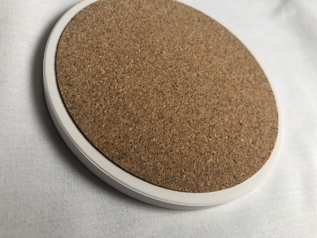 【しゅがーはぁと】白雲石吸水コースター円形