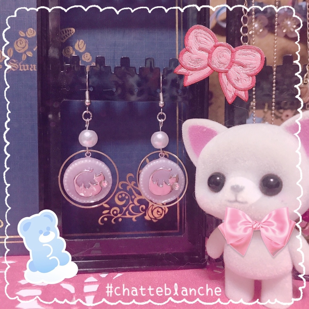 🎀夢猫ピアス🎀