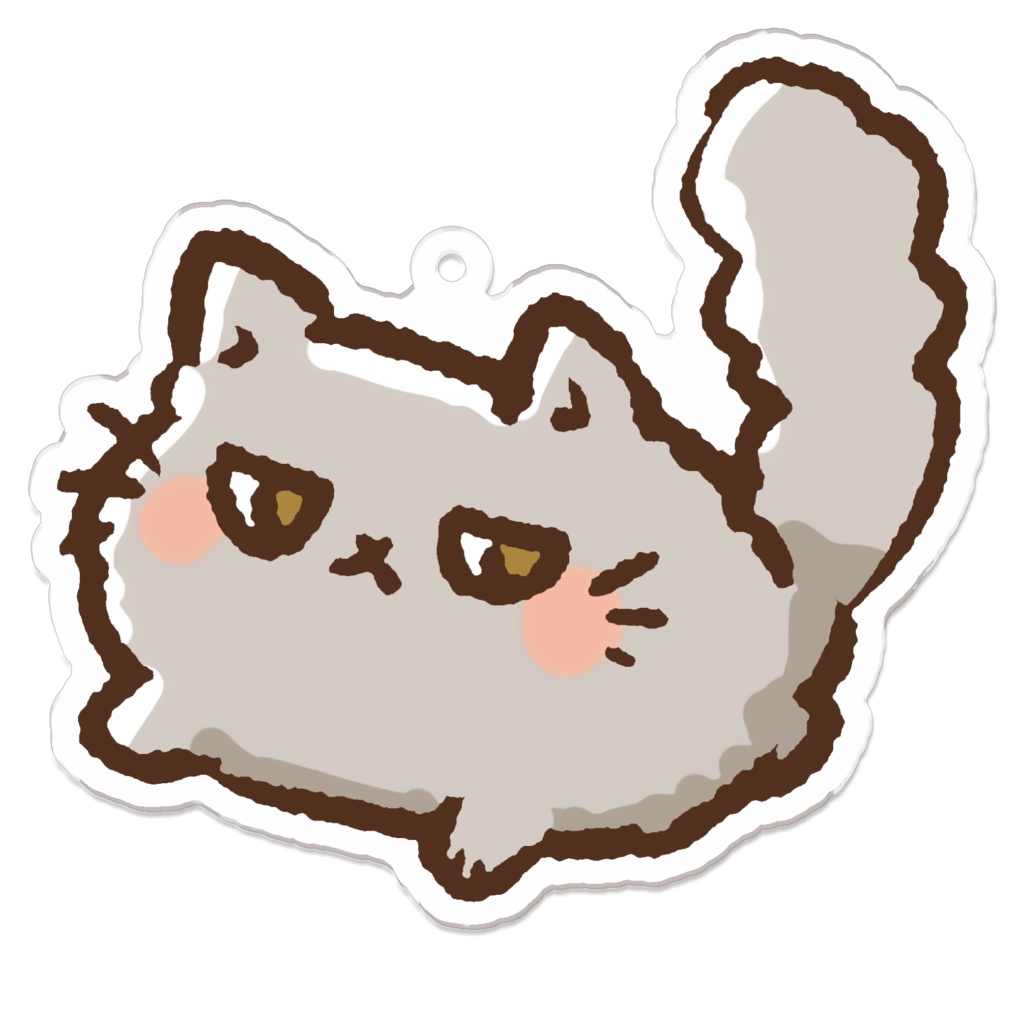 たわしアクリルキーホルダー