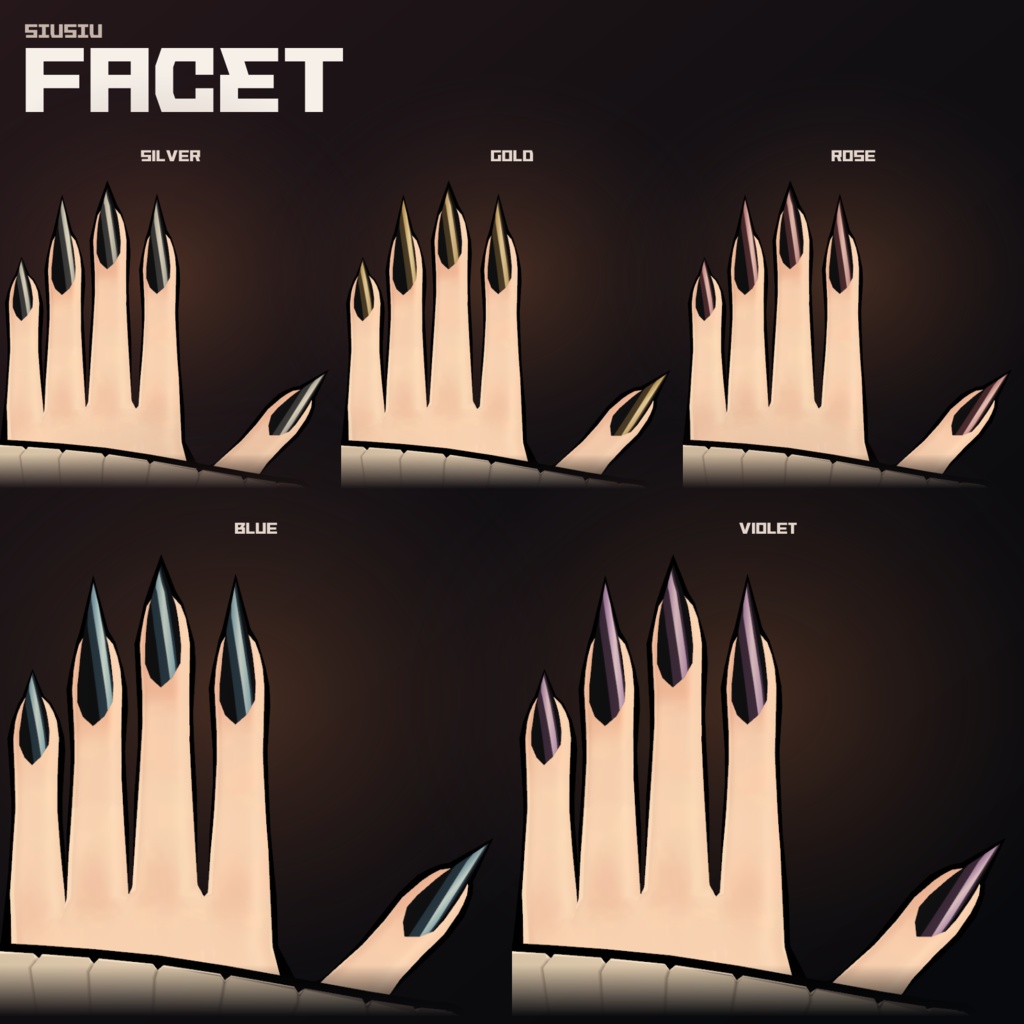 【ネイルテクスチャ】SiuSiu_Nail_Collection