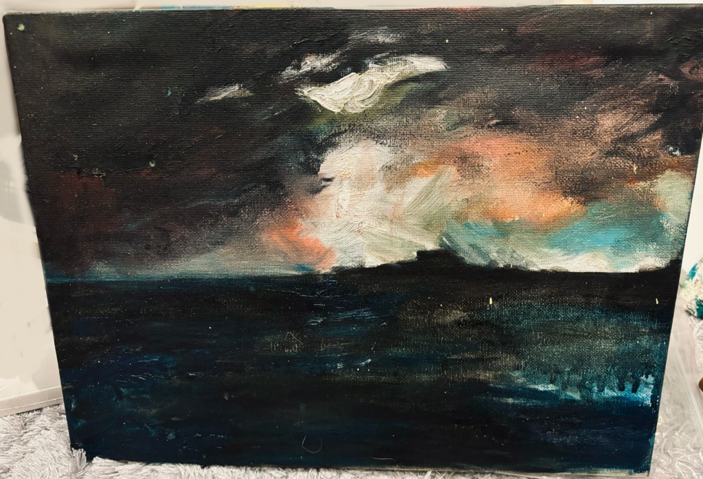 油絵 原画 「study 1」