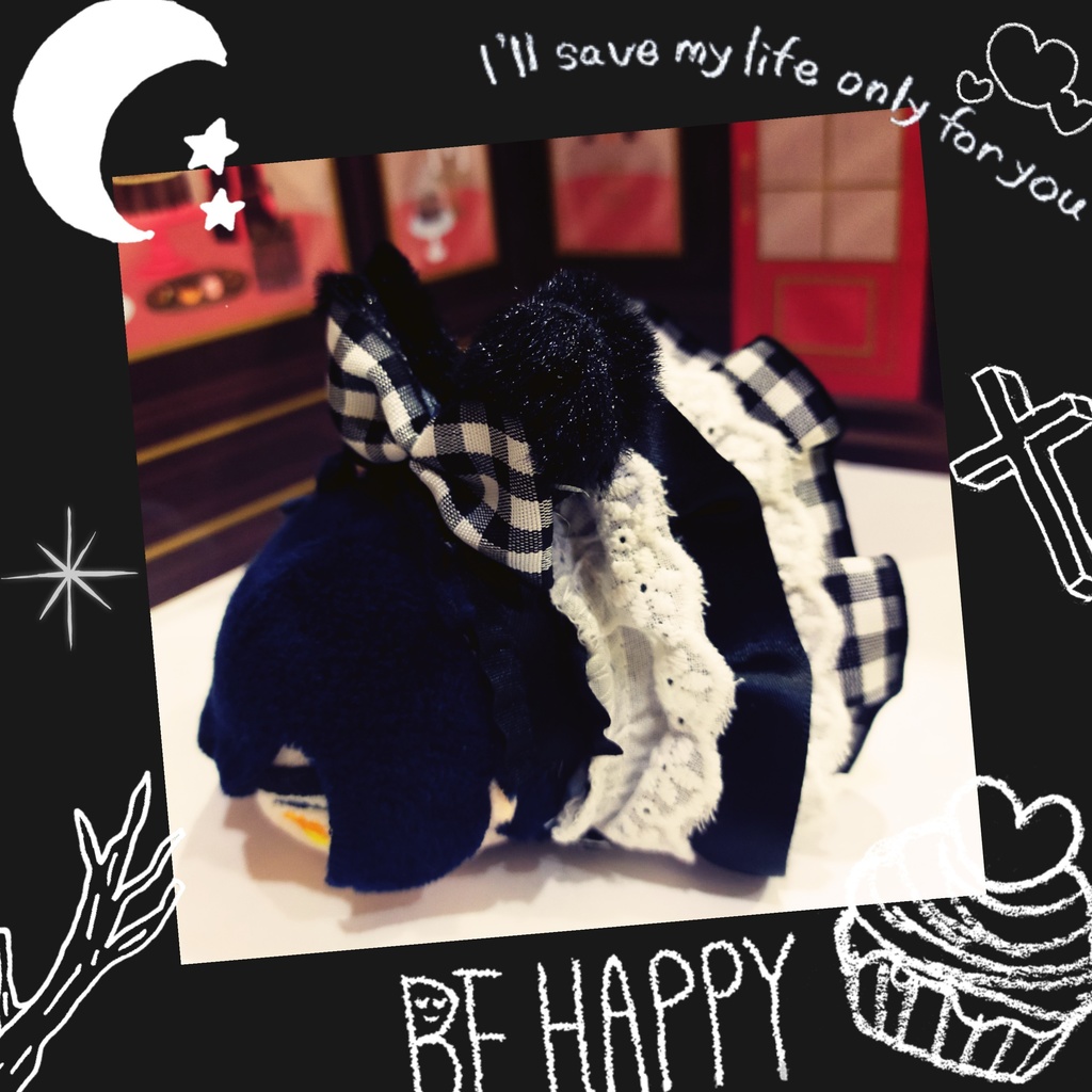 うさみみ黒どれす