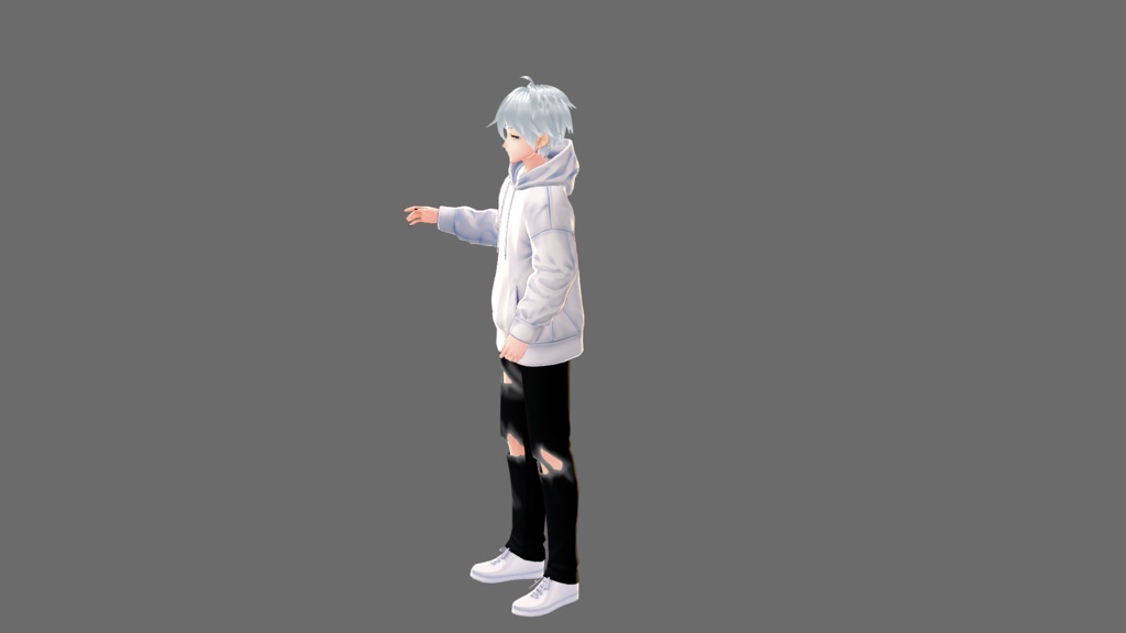 ダメージパンツ黒