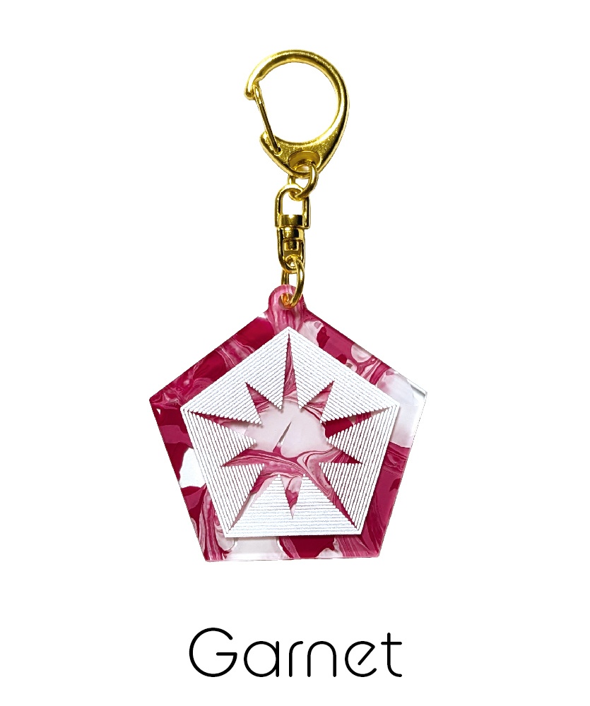 誕生石アクリルキーホルダー 1月