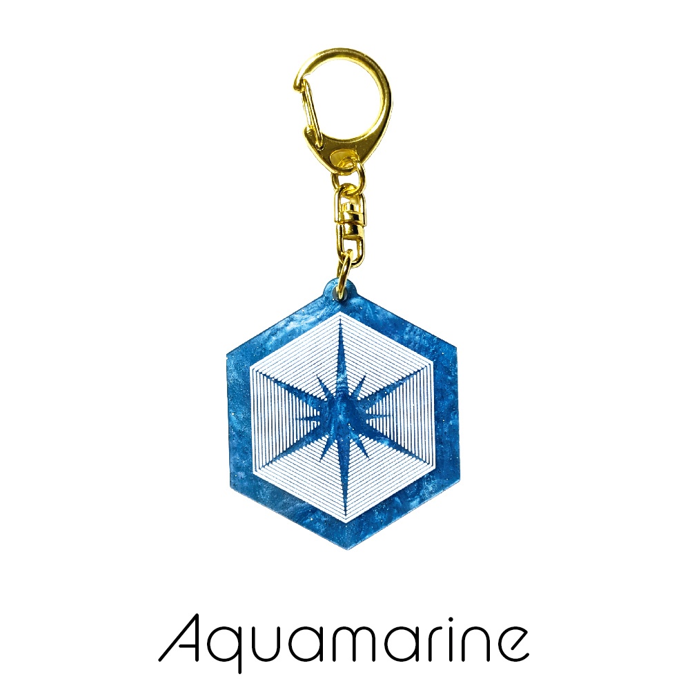 誕生石アクリルキーホルダー 3月