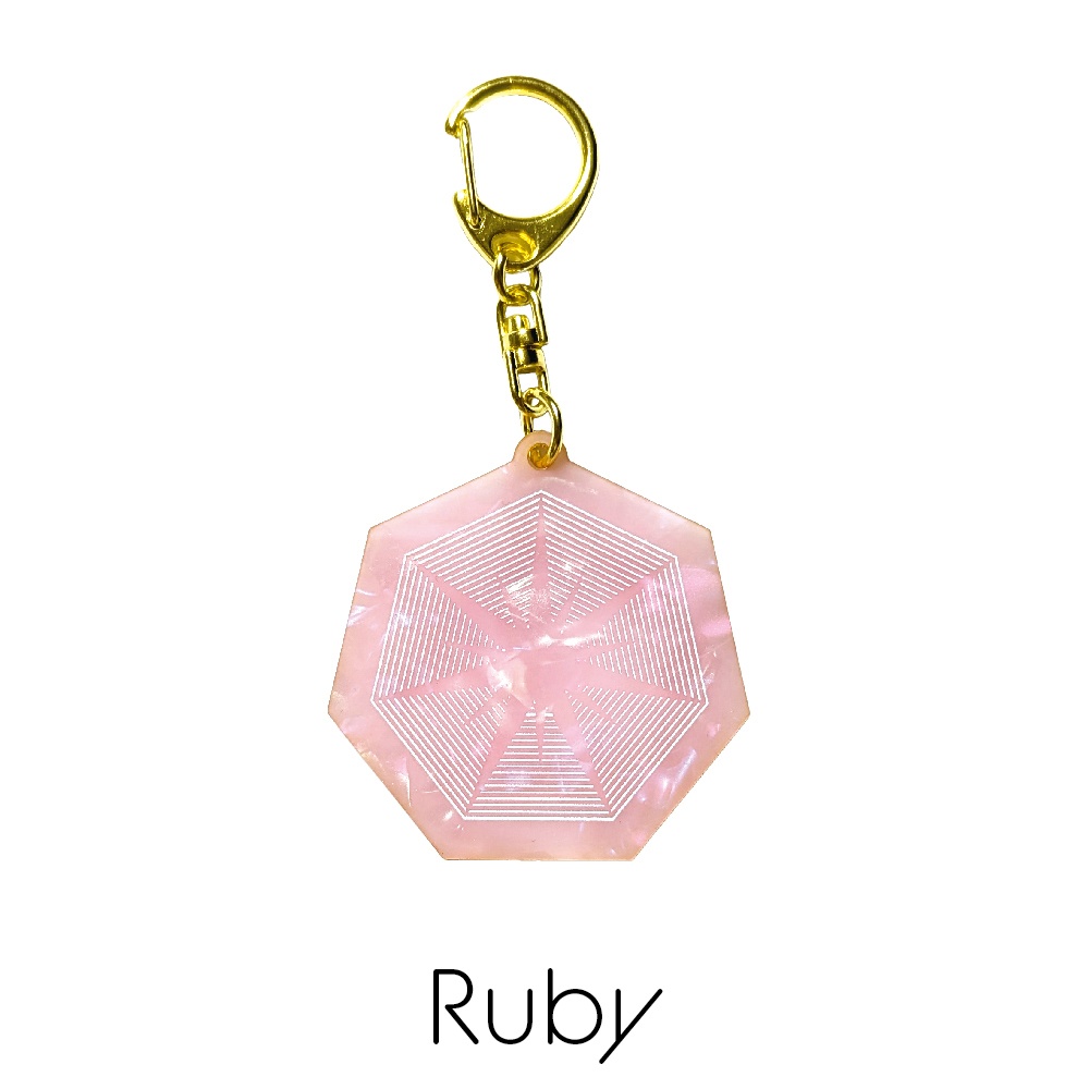 誕生石アクリルキーホルダー 7月