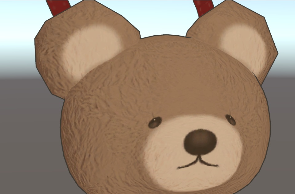 【VRChat向けアクセサリー】くまさんばっぐ【動物チャリティグッズ】