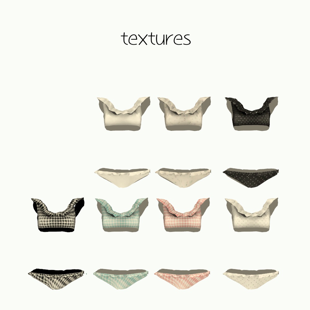 【VRchat向け】しゅがー水着 -Summer Sugar Swimsuit-【狐雪向け衣装】