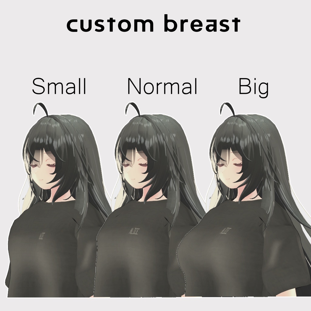 【狐雪・Grus向け衣装】だぼT【VRChat】