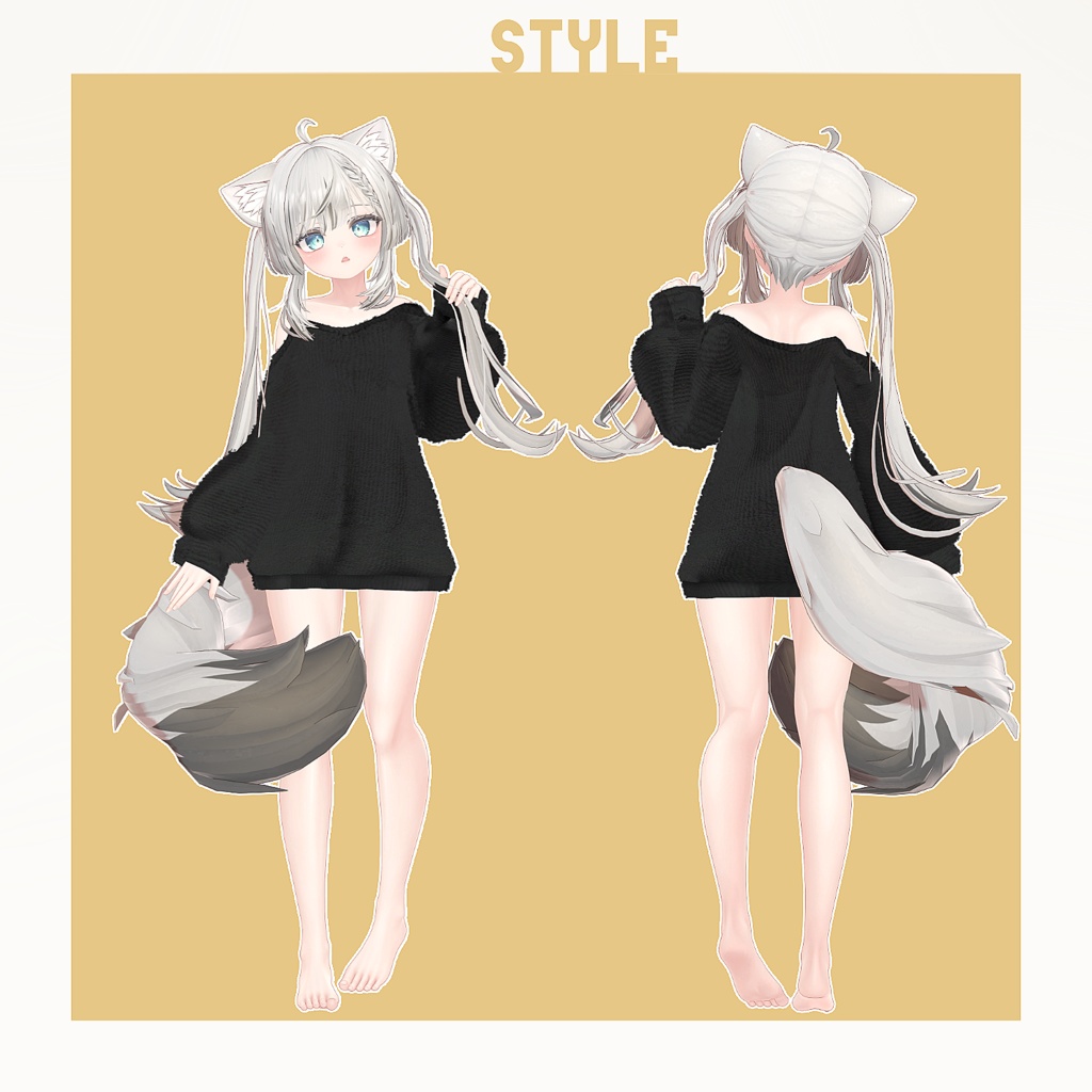 【16アバター対応】だぼセーター【VRChat向け衣装モデル】