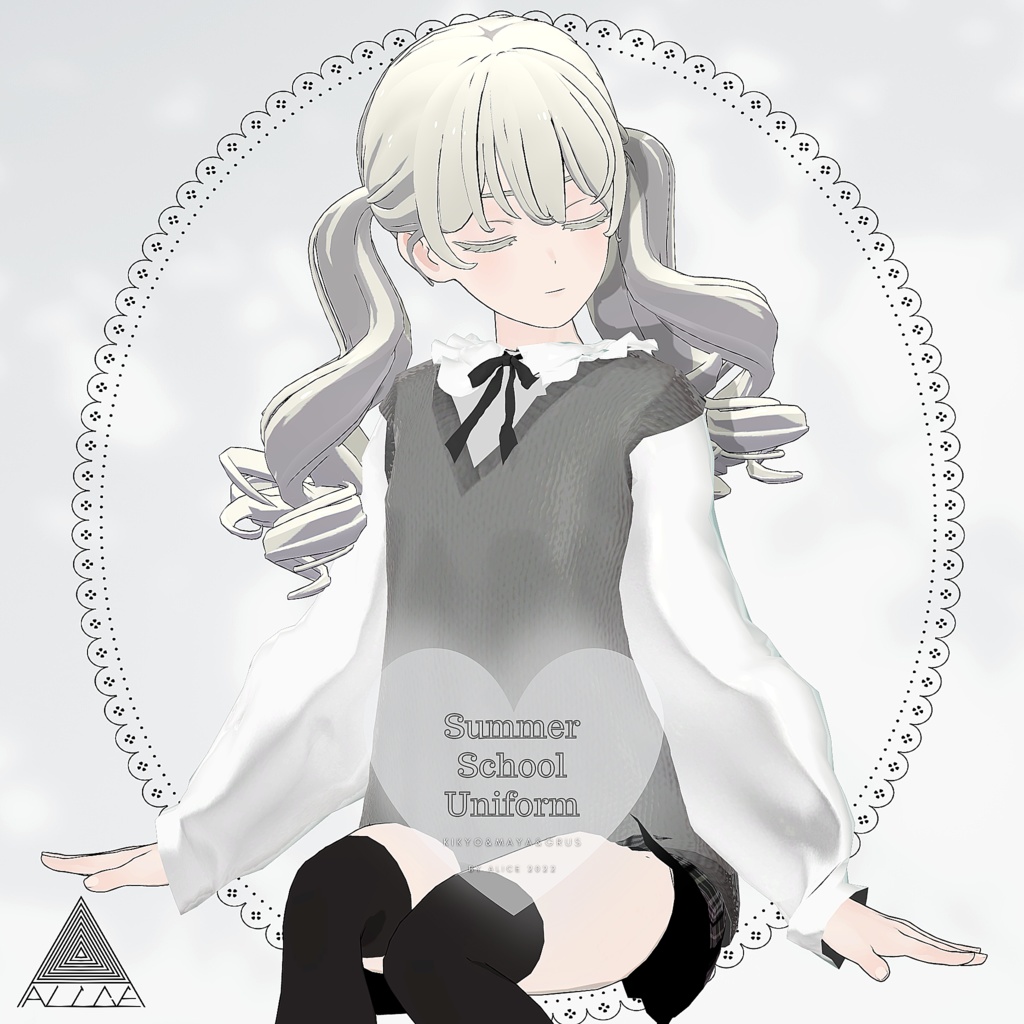 【3アバター対応】Summer School Uniform
