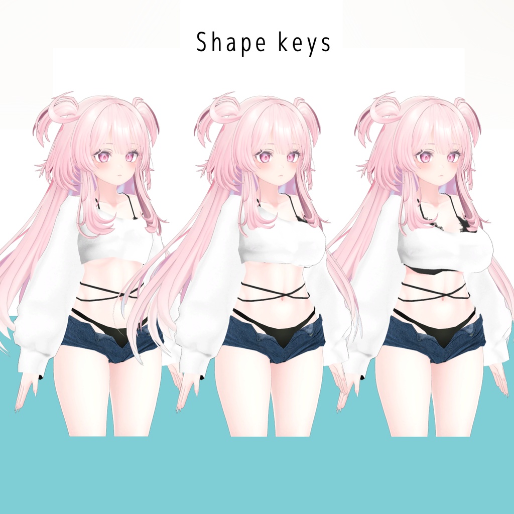 【VRChat PB対応】あまカジルーズレイヤードルック【セレスティア向け衣装】