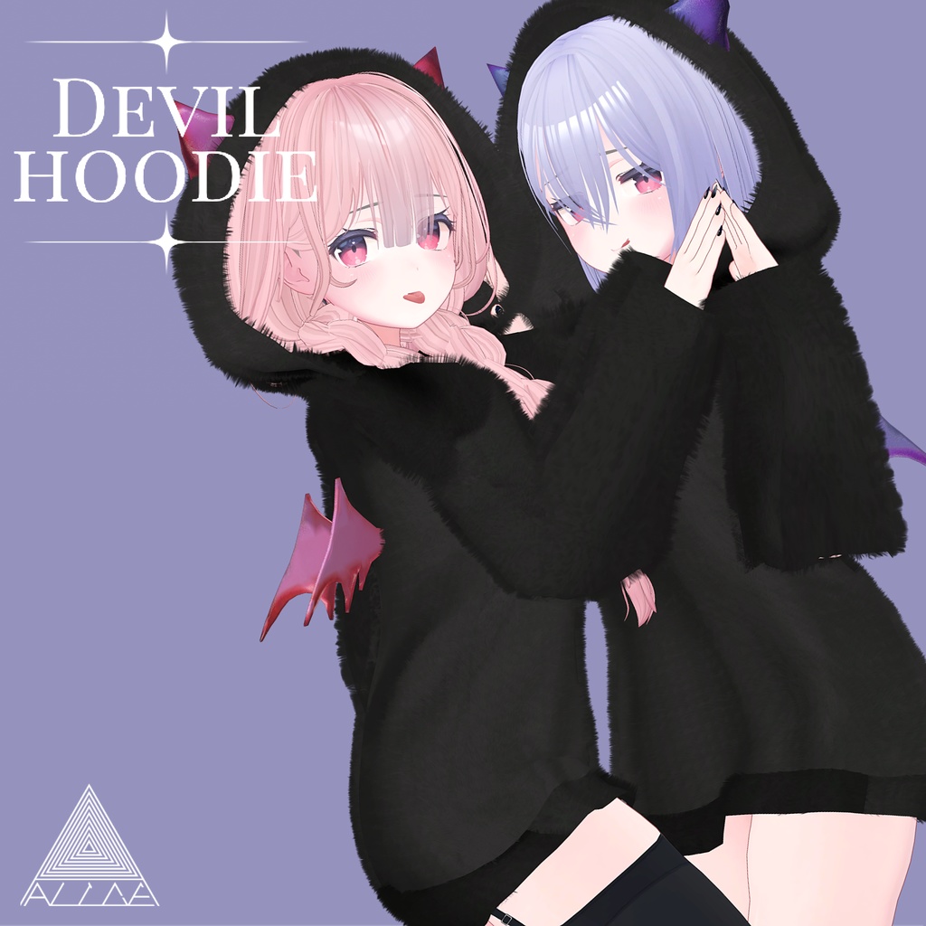【VRChat】でびパーカー-Devil Hoodie-【桔梗向け衣装】