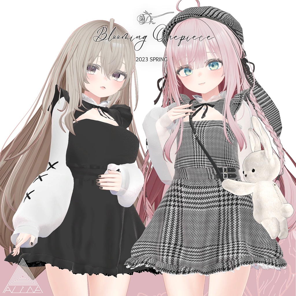【8アバター対応】Blooming Onepiece【VRChat】
