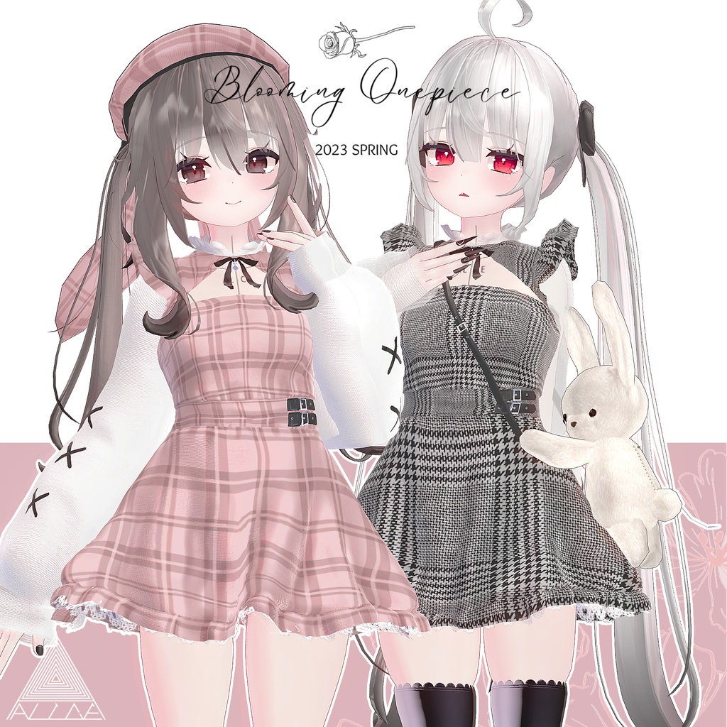 【8アバター対応】Blooming Onepiece【VRChat】