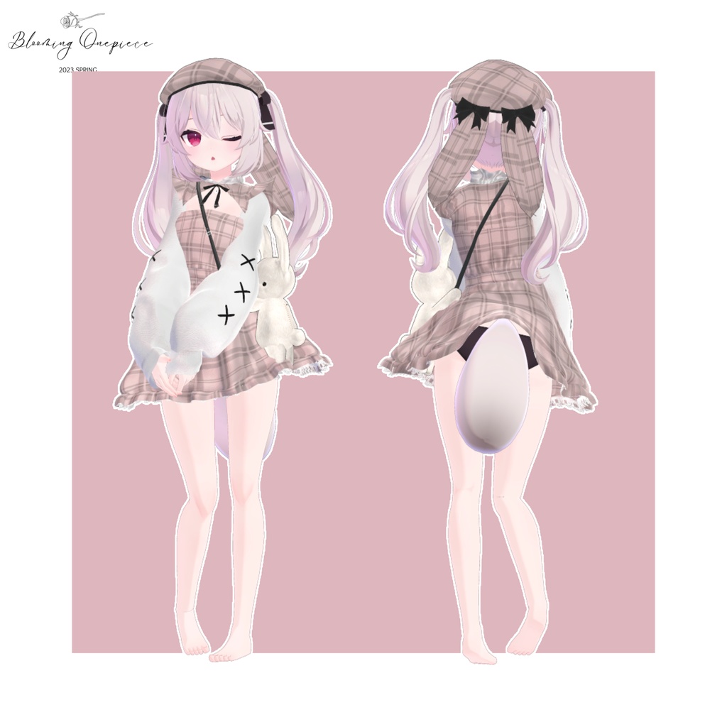 【8アバター対応】Blooming Onepiece【VRChat】