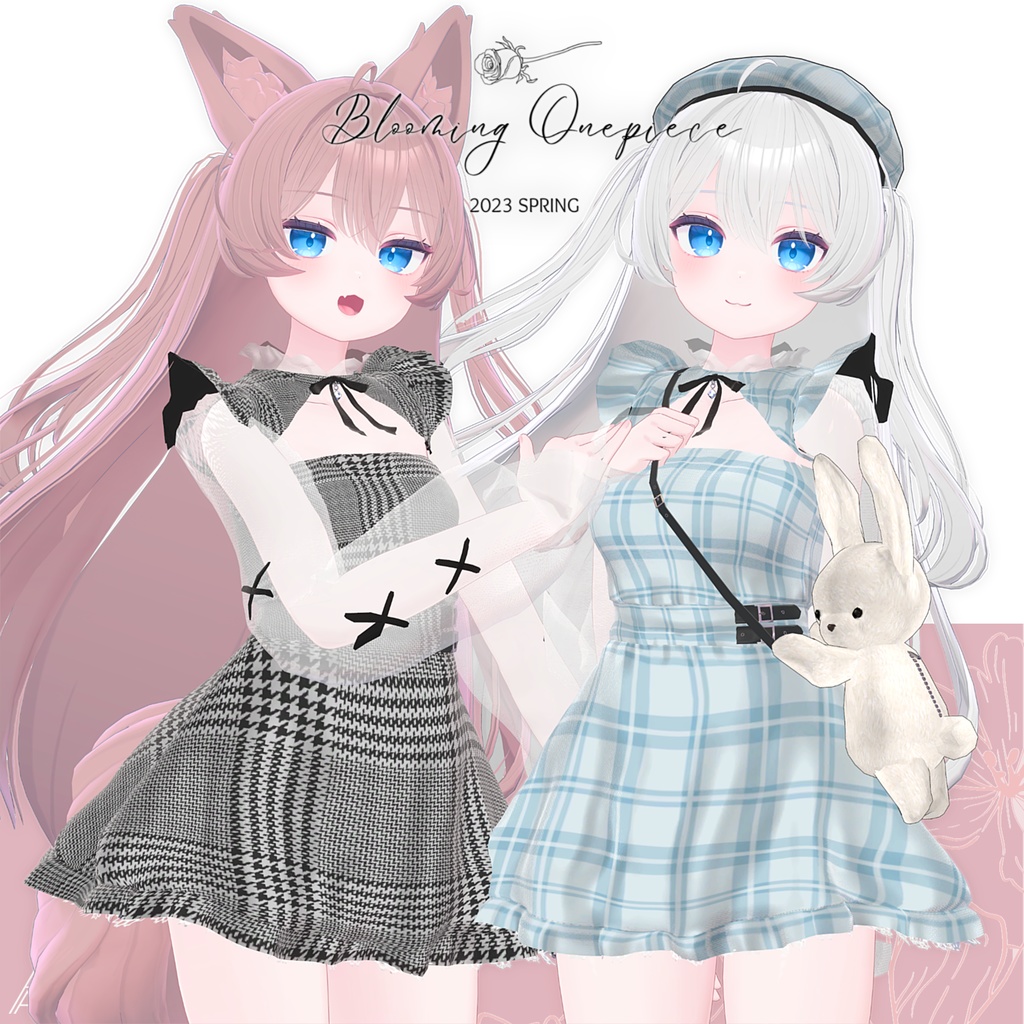 【8アバター対応】Blooming Onepiece【VRChat】