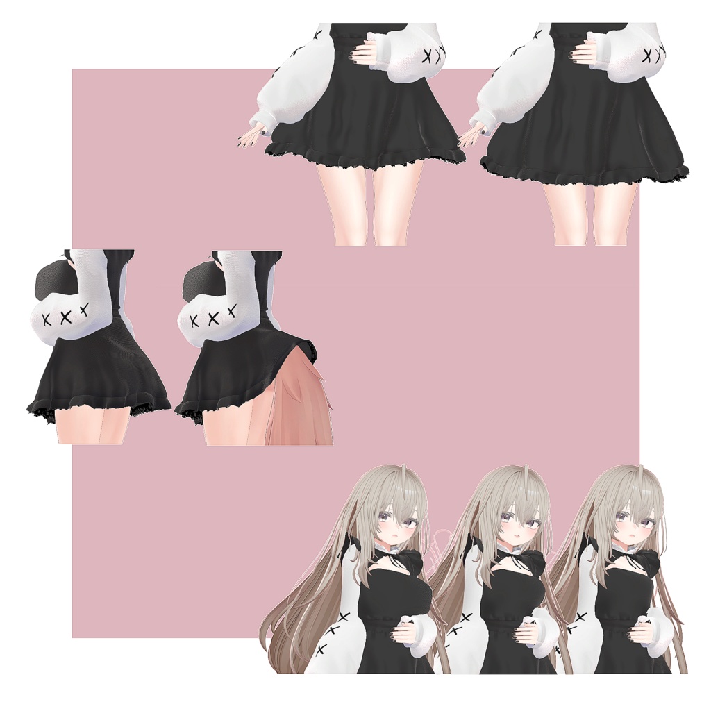 【8アバター対応】Blooming Onepiece【VRChat】