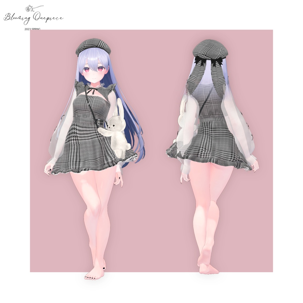 【8アバター対応】Blooming Onepiece【VRChat】