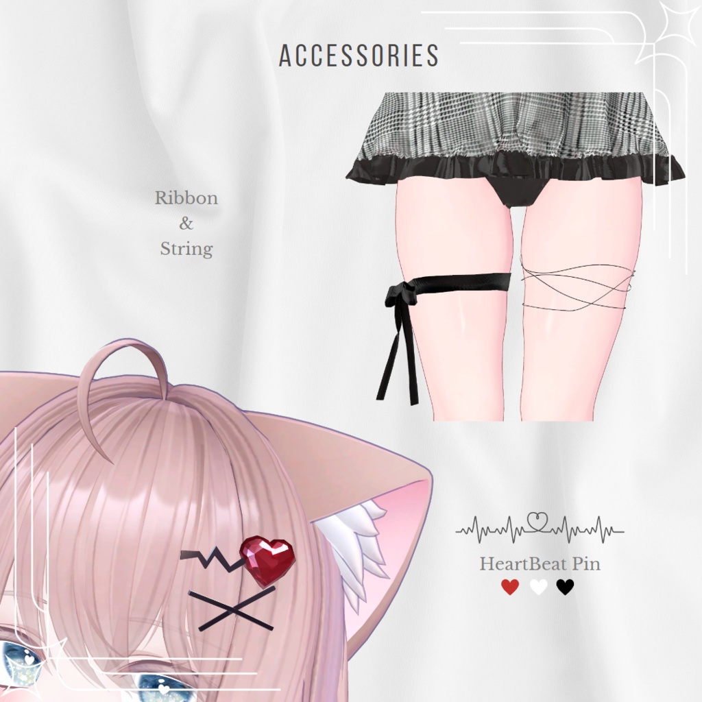 【7アバター対応】Sugar Time!【VRChat向け衣装モデル】