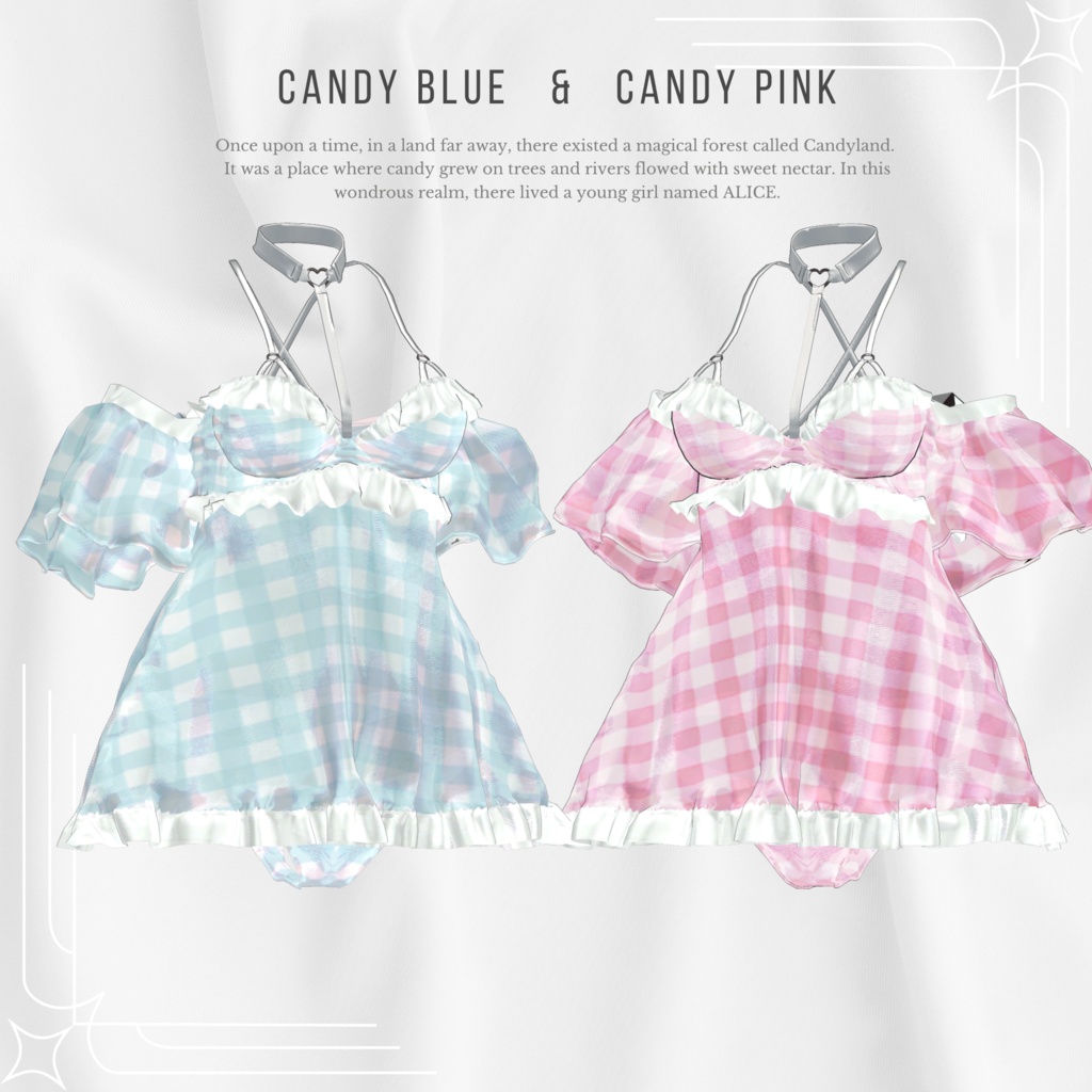 【7アバター対応】Sugar Time!【VRChat向け衣装モデル】