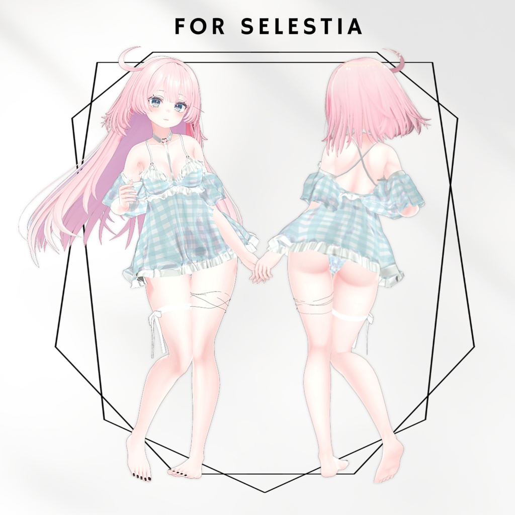 【7アバター対応】Sugar Time!【VRChat向け衣装モデル】