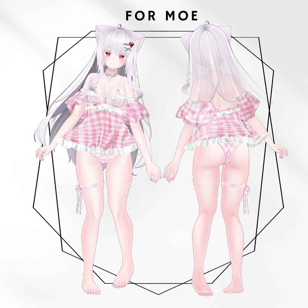 【7アバター対応】Sugar Time!【VRChat向け衣装モデル】