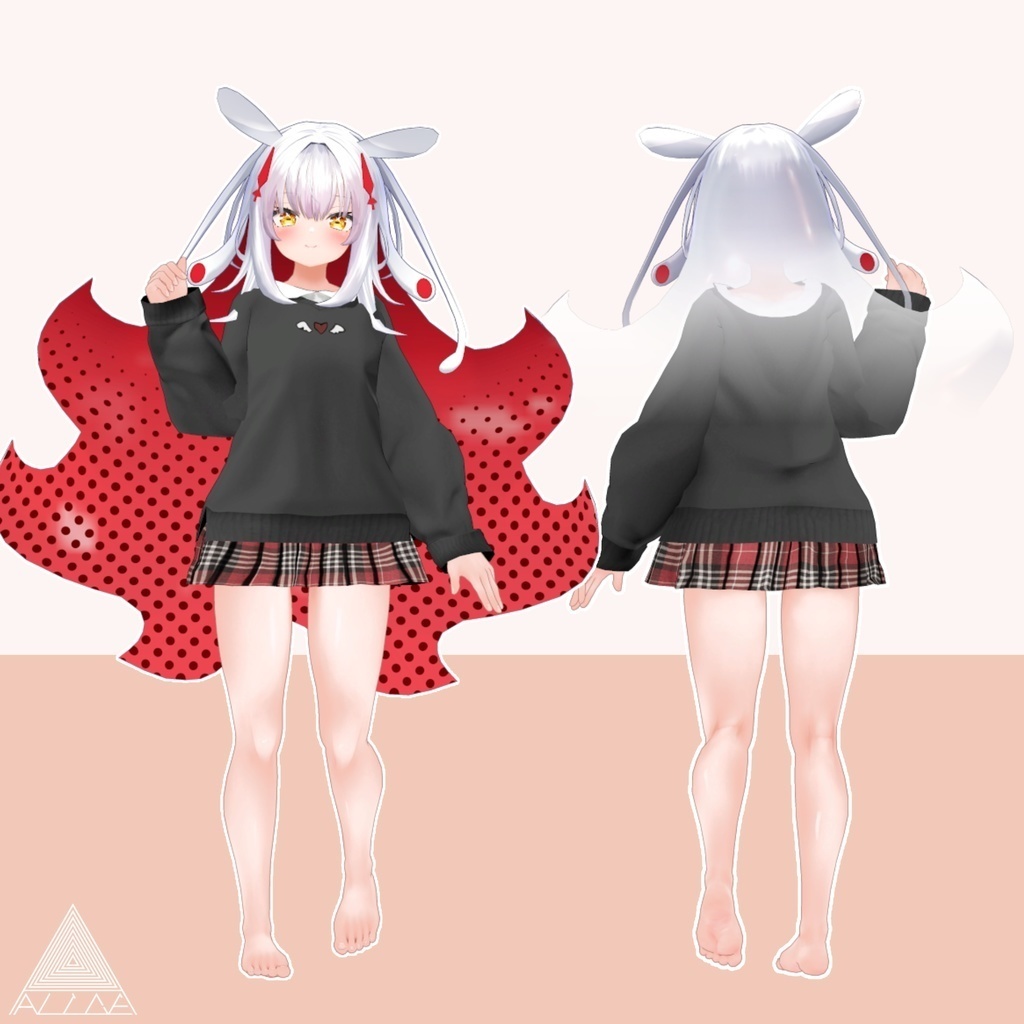 【12アバター対応】だぼふわレイヤードトレーナー