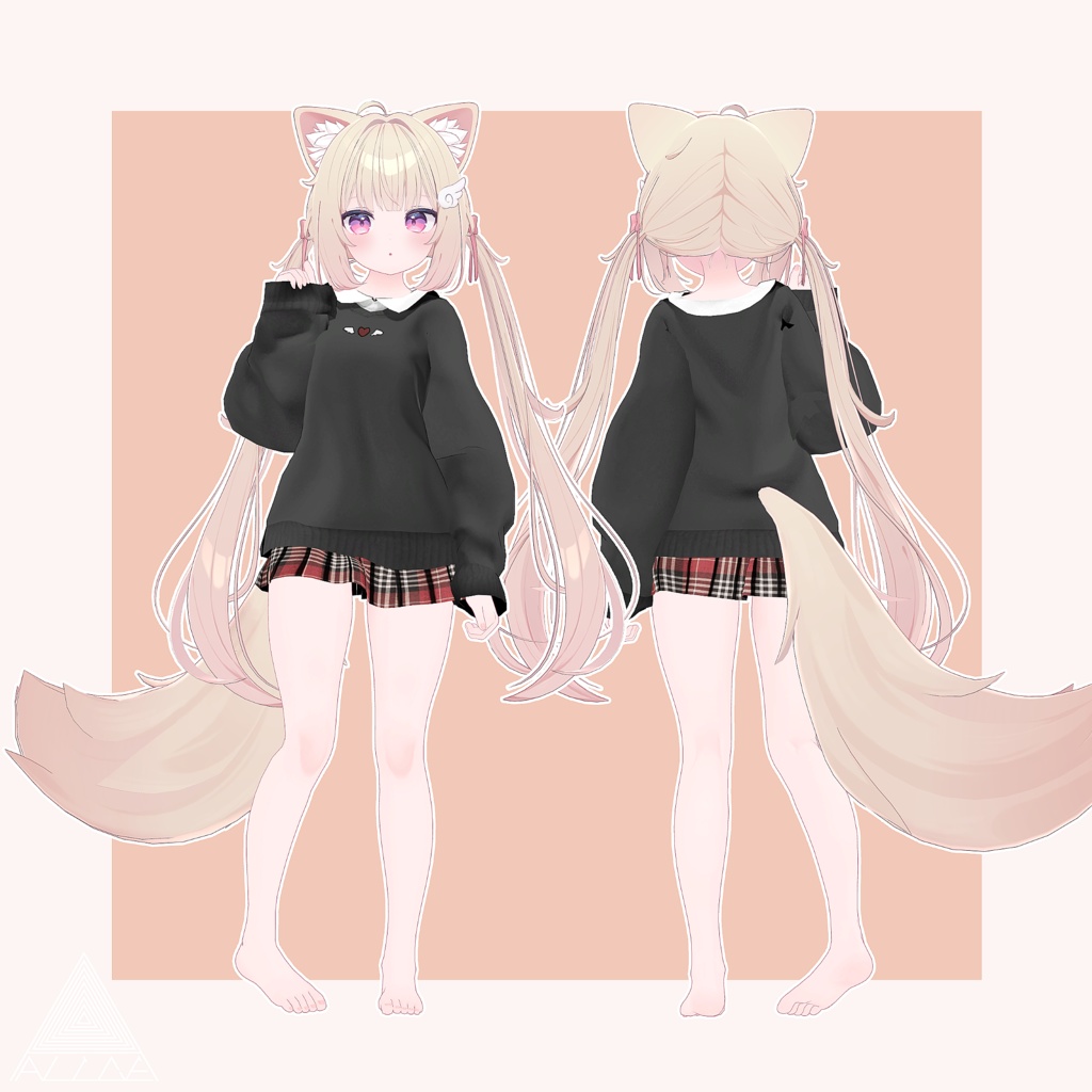 【12アバター対応】だぼふわレイヤードトレーナー