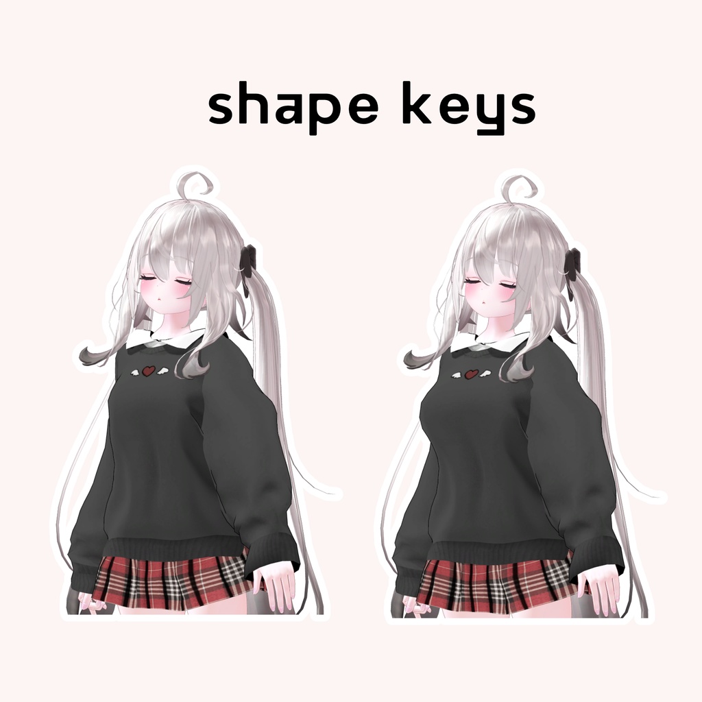 【12アバター対応】だぼふわレイヤードトレーナー