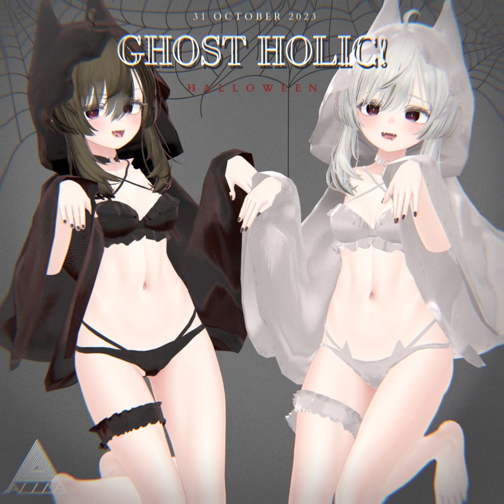 【3アバター対応】GHOST HOLIC! 【VRChat向け衣装モデル】