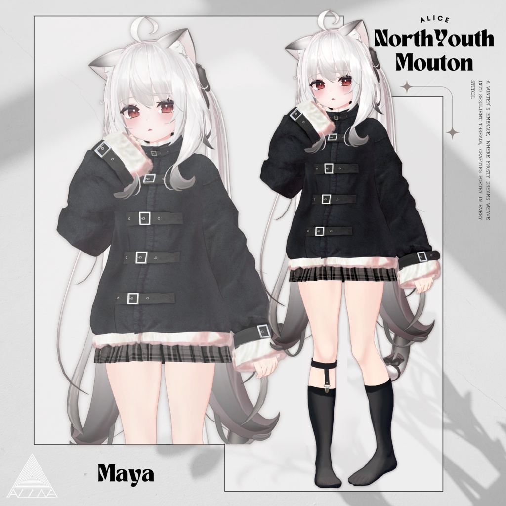 【16アバター対応】North Youth Mouton【VRChat向け衣装モデル】