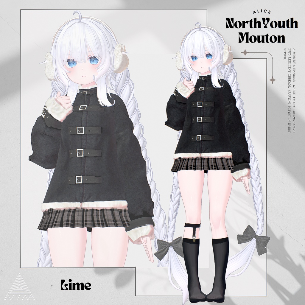 【16アバター対応】North Youth Mouton【VRChat向け衣装モデル】