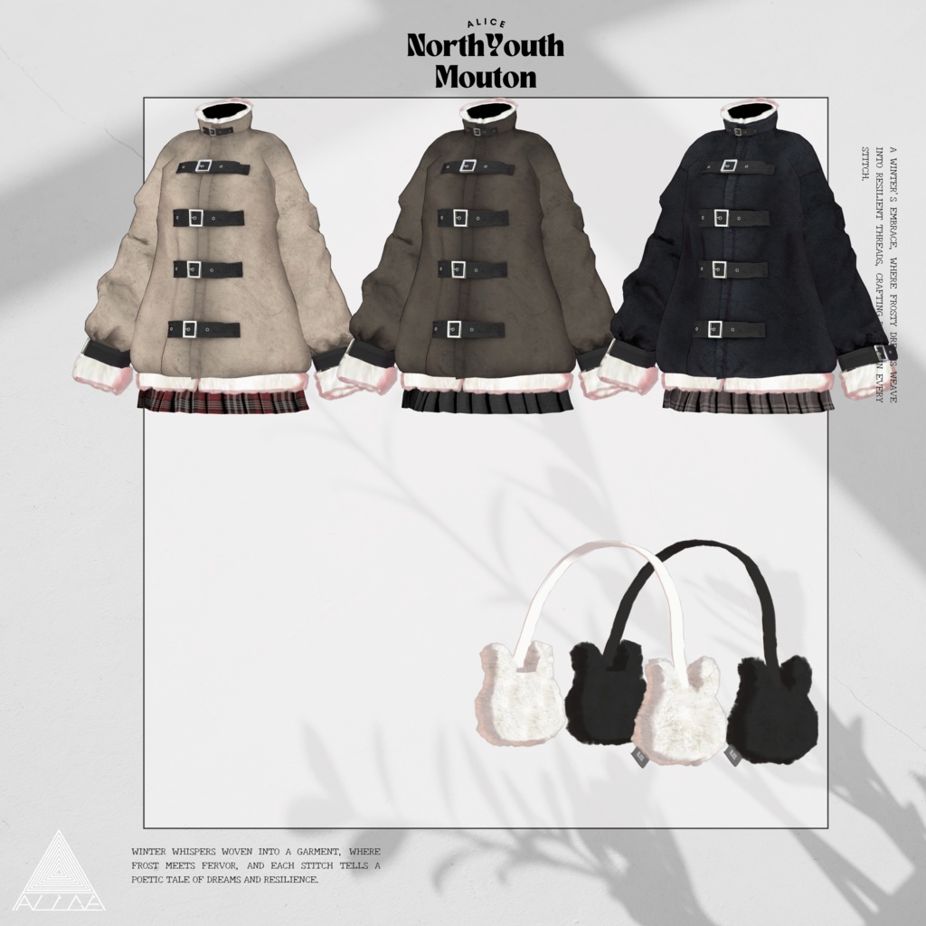 【16アバター対応】North Youth Mouton【VRChat向け衣装モデル】