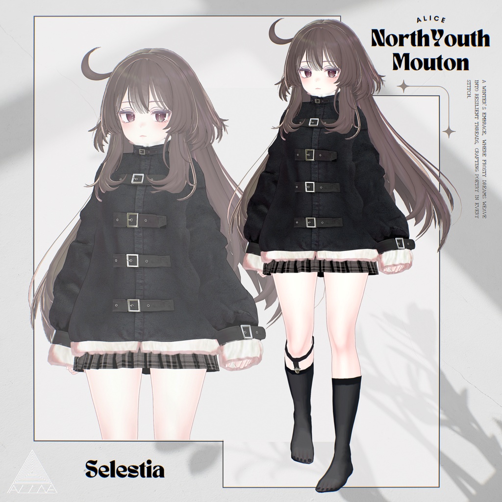 【16アバター対応】North Youth Mouton【VRChat向け衣装モデル】