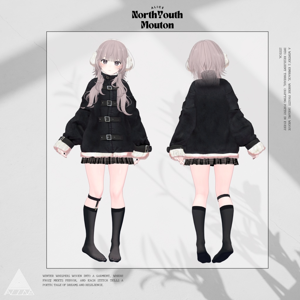 【16アバター対応】North Youth Mouton【VRChat向け衣装モデル】