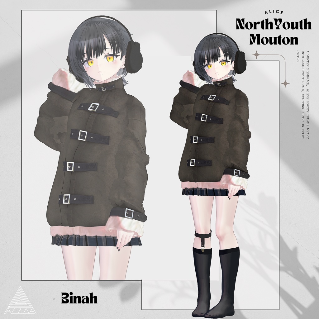 【16アバター対応】North Youth Mouton【VRChat向け衣装モデル】