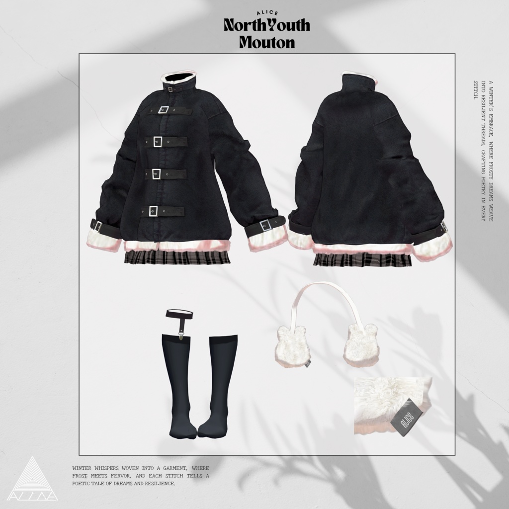 【16アバター対応】North Youth Mouton【VRChat向け衣装モデル】