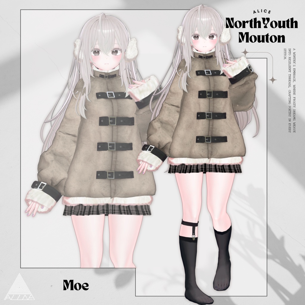 【16アバター対応】North Youth Mouton【VRChat向け衣装モデル】