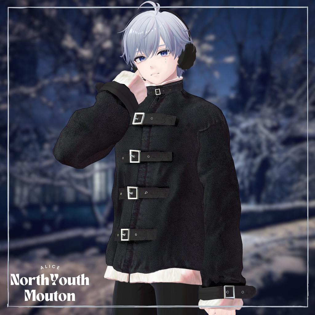 【水瀬・狛乃対応】North Youth Mouton【VRChat向け衣装モデル】