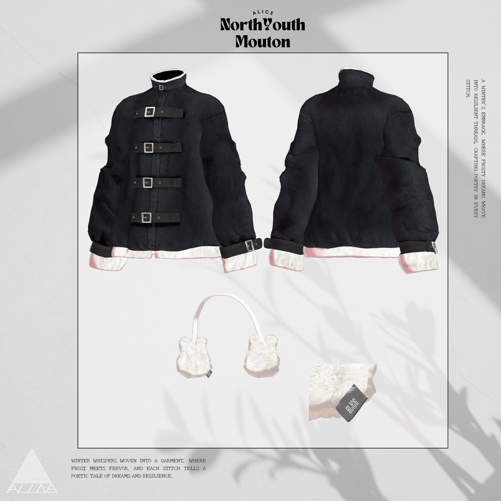 【水瀬・狛乃対応】North Youth Mouton【VRChat向け衣装モデル】