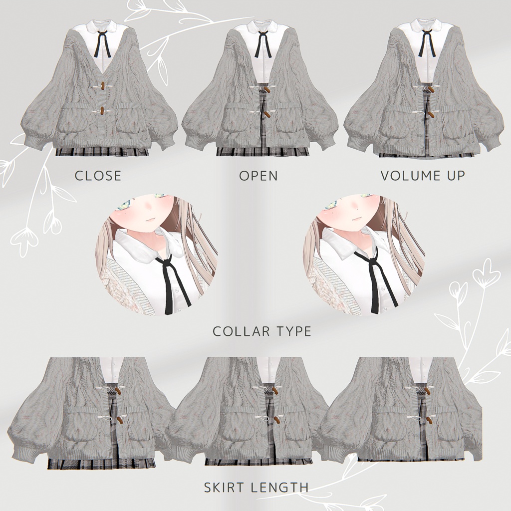 【18アバター対応】EverAfter【VRChat向け衣装モデル】