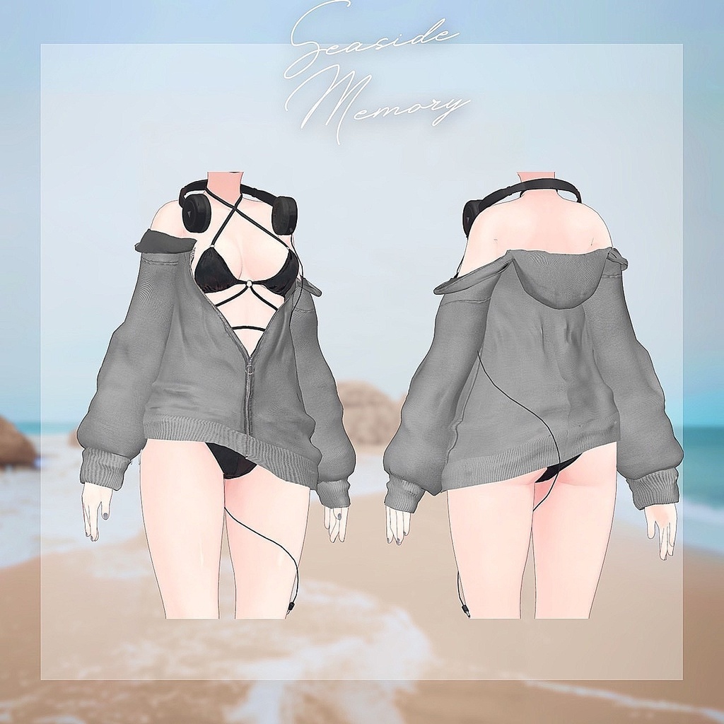 【8アバター対応】Seaside Memory【VRChat向け衣装モデル】