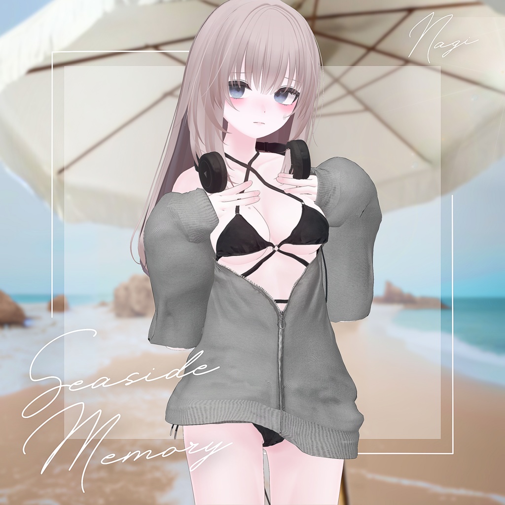 【8アバター対応】Seaside Memory【VRChat向け衣装モデル】