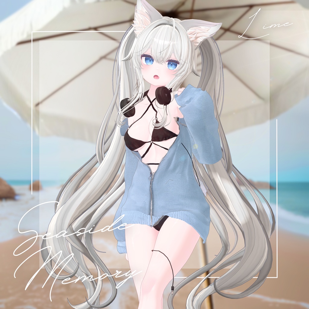 【8アバター対応】Seaside Memory【VRChat向け衣装モデル】