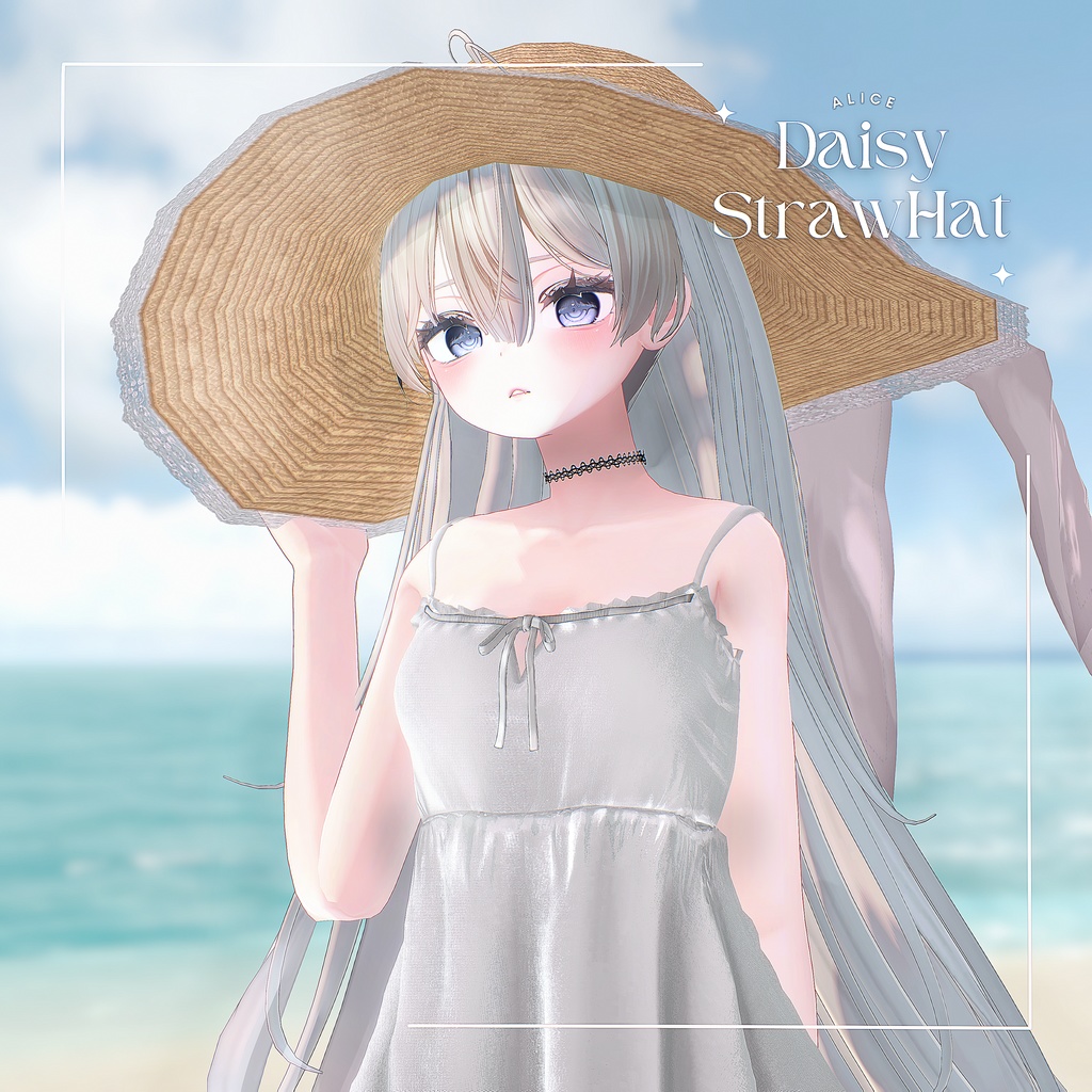 🌼Daisy StrawHat🌼【VRChat向けアクセサリー】