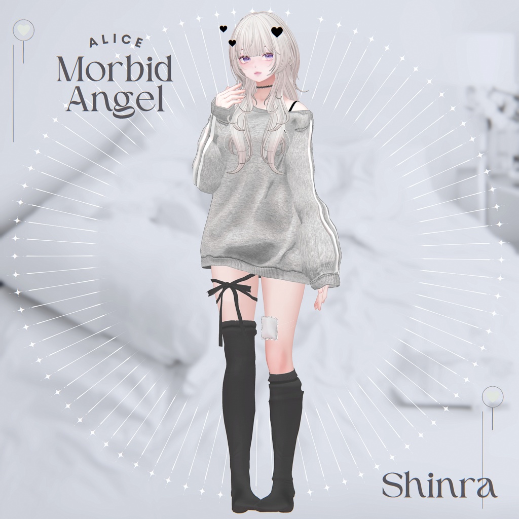 【16アバター対応】Morbid Angel【VRChat向け衣装モデル】