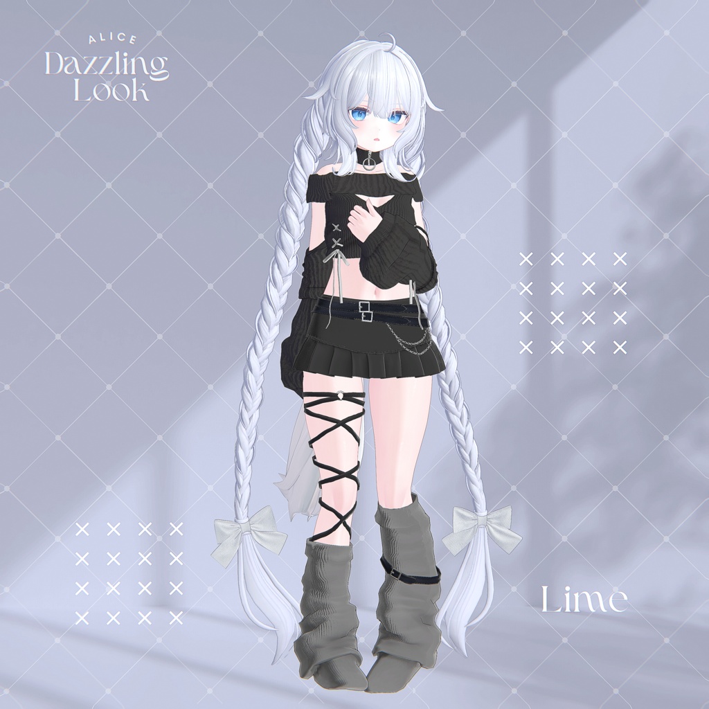 【15アバター対応】Dazzling Look【VRChat向け衣装モデル】