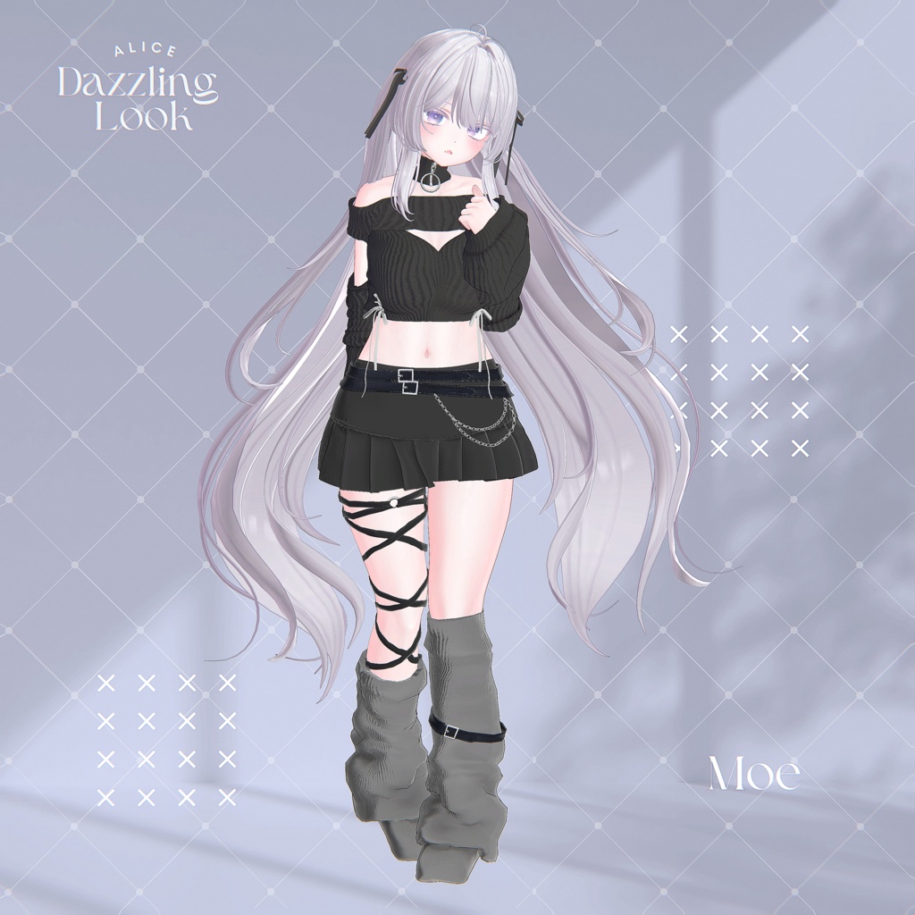 【15アバター対応】Dazzling Look【VRChat向け衣装モデル】