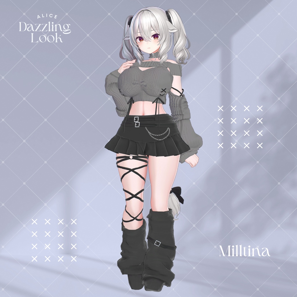 【15アバター対応】Dazzling Look【VRChat向け衣装モデル】